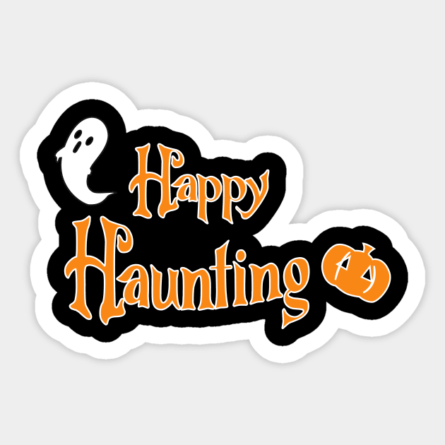 Happy Haunting Halloween Sticker by Imaginbox Studio